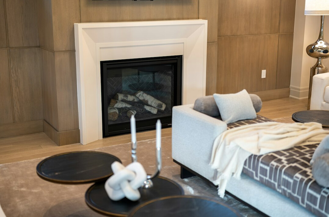 celebrity living room with art